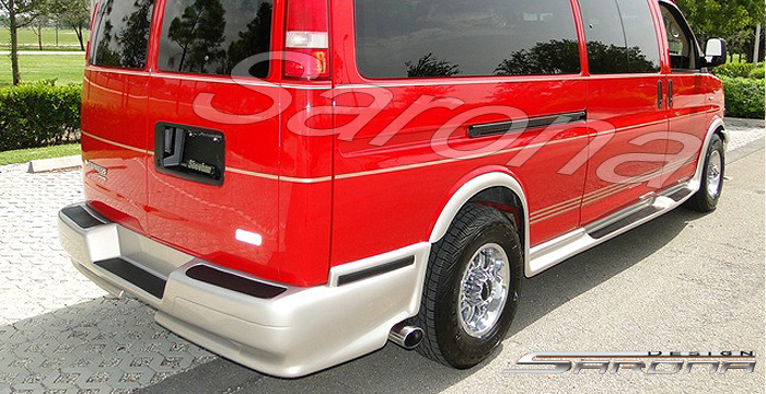 Custom Chevy Express Van  Long Wheel Base Running Boards (2003 - 2024) - $1590.00 (Part #CH-001-SB)
